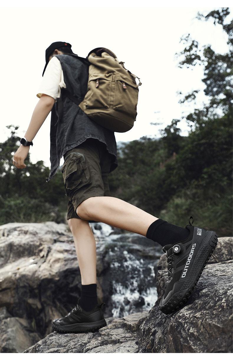 Product Introduction of Foreign Trade Brand Broken Size Men's Shoes New Breathable Outdoor Climbing Boots Hiking Shoes Men's Height Increasing Sports Casual Shoes Men 13
