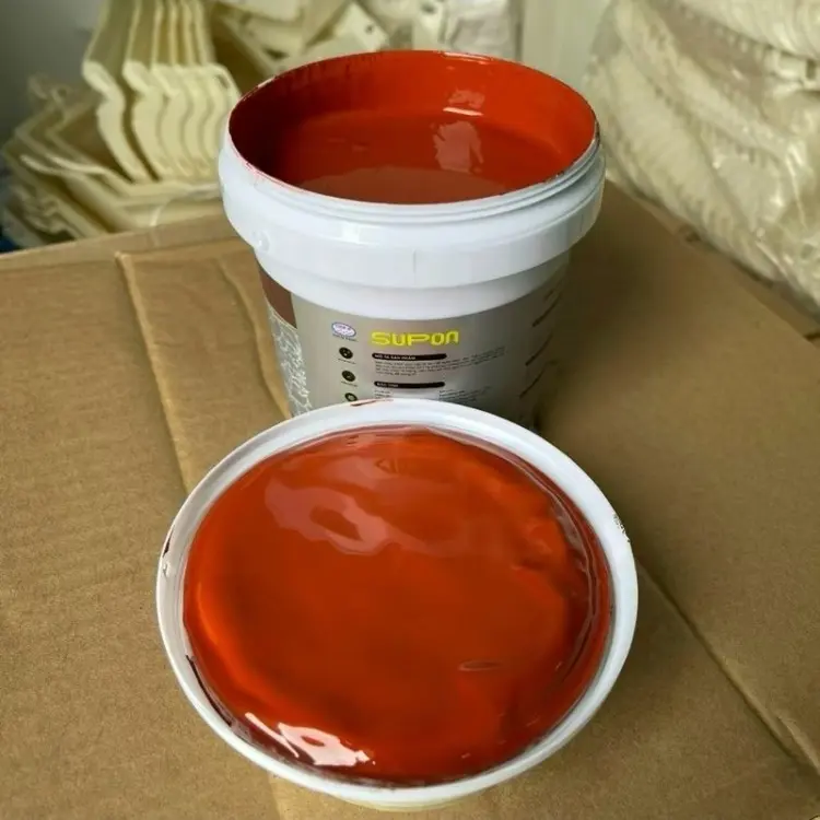 [Lon 1kg] Sơn Chậu Cảnh Cao Cấp Màu Đỏ chu Bóng ,Hệ Nước ,Kháng Kiềm ,Chống Nấm Mốc