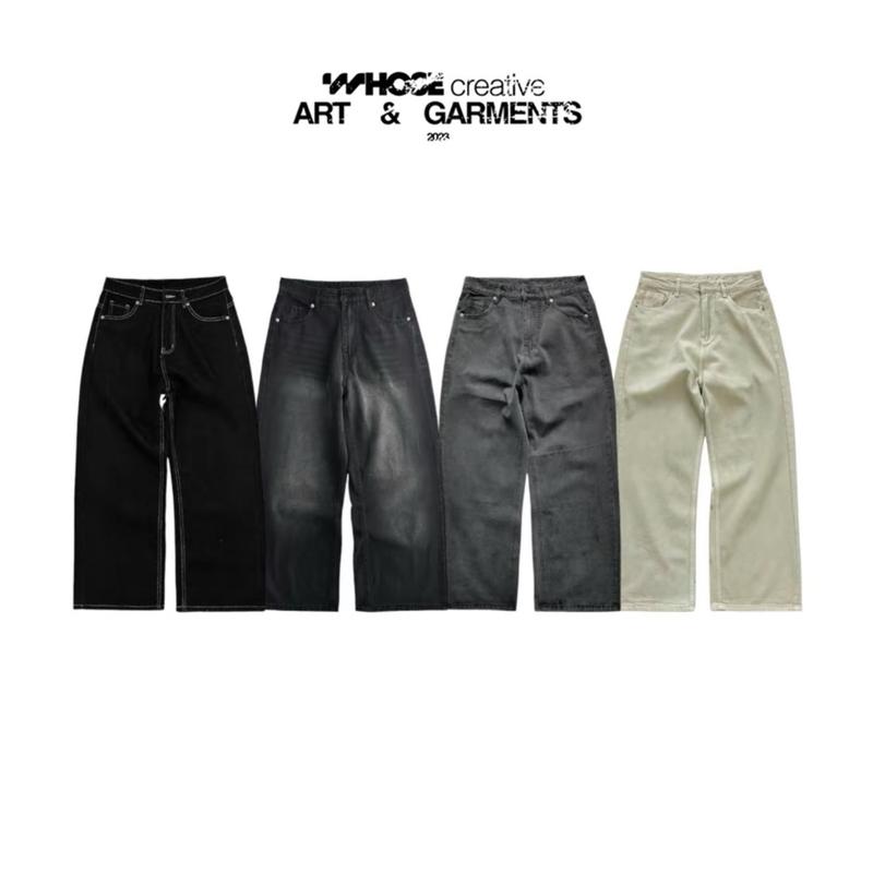 ALL WIDE STRAIGHT JEANS WHOSE - Quần jeans ống đứng unisex nam nữ Whose Studio