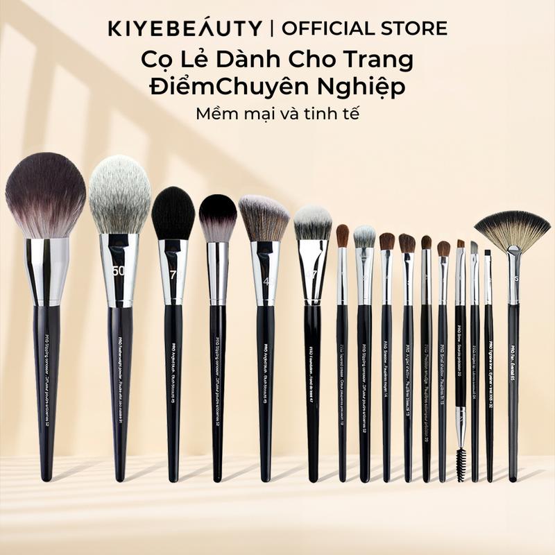 Cọ trang điểm KIYE Cọ phấn phủ, Cọ má hồng, Cọ tán nền, Cọ khối mũi, Cọ đánh mắt Chính Hãng 0