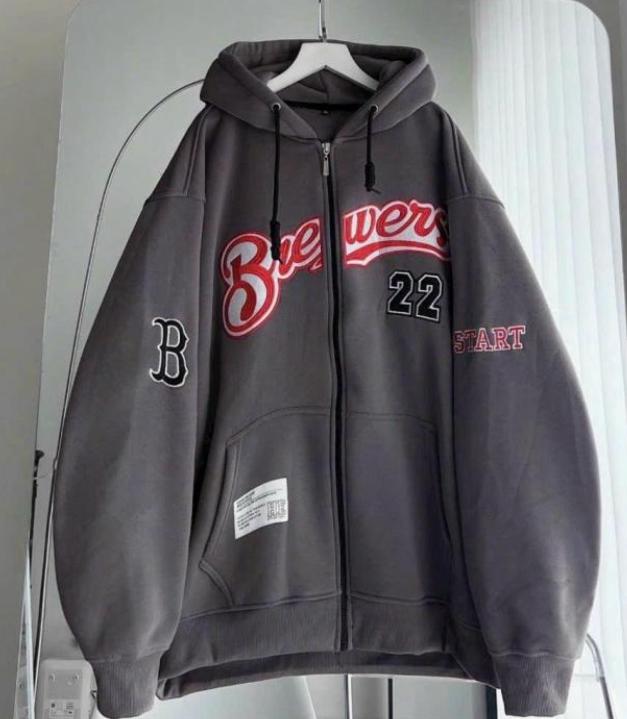 ÁO KHOÁC NỈ DÂY KÉO GIẢ HOODIE THÊU THÂN TRƯỚC CÓ TÚI LOGO DÀY CHỐNG NẮNG NÓNG LUNAS Nam Menswear Tay Dài Dài Tay Tay Dài Dài Tay áokhoác hoodie 4