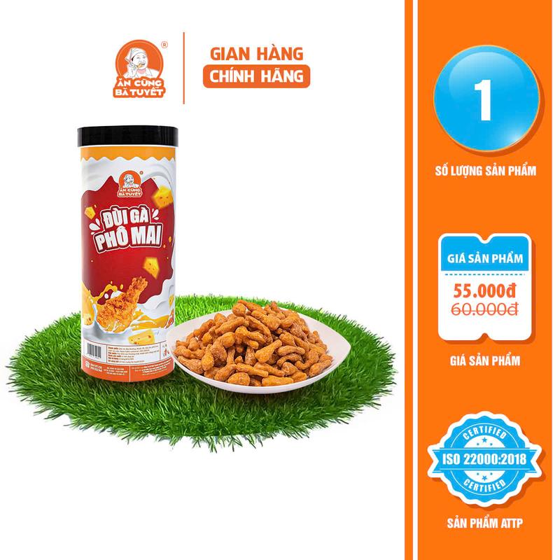 Hũ ĐÙI GÀ PHÔ MAI khổng lồ - ĂN CÙNG BÀ TUYẾT - đồ ăn vặt Việt Nam