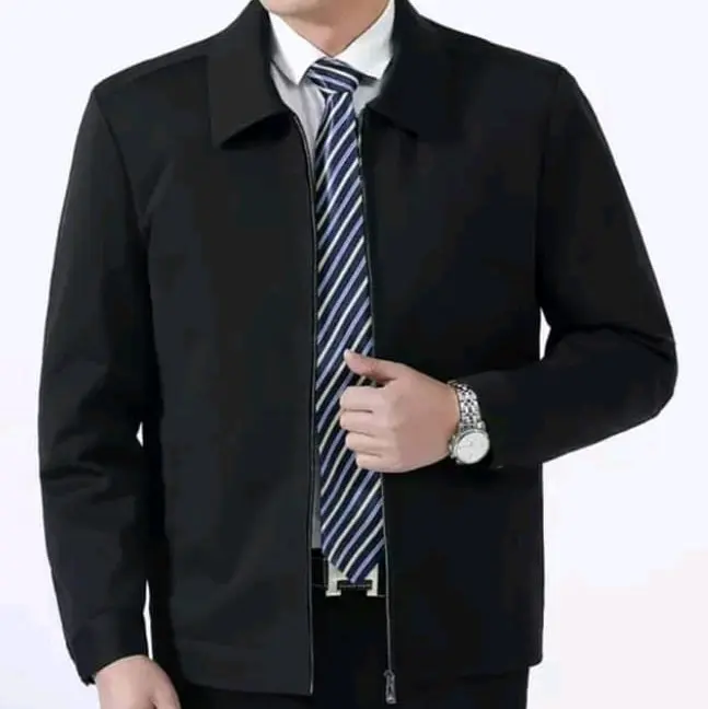Jasket pria keren jasket jas hitam pria jaket model jas pria Dewasa Katun