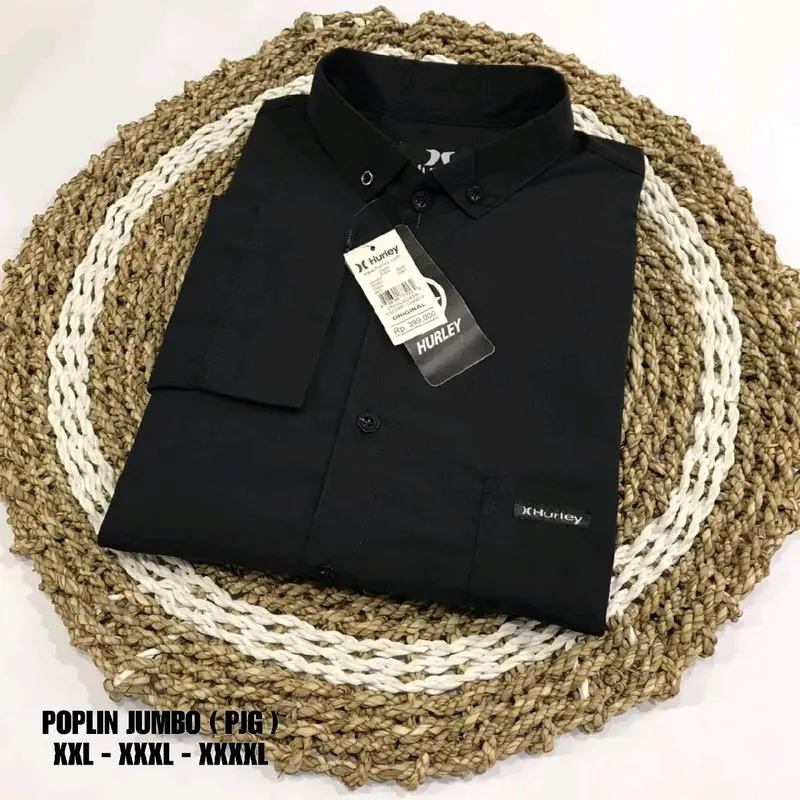Kemeja polos panjang jumbo kemeja lengan panjang big size 2XL 3XL 4XL oversize kemeja tangan panjang jumbo 3