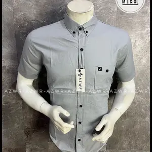 KEMEJA LENGAN PENDEK PRIA AZWR/KEMEJA PRIA PREMIUM QUALITY Slim Fit