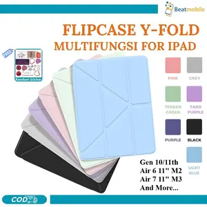 Case Yfold Acrylic for iPad Gen 11" 2025 Air 6/Air 7 11" M2/M3 Air 4/5 2020 Air 1/2/3/4/5 Gen 5/6 9.7" Pro m2 m3m4 Flip Magnetic Casing