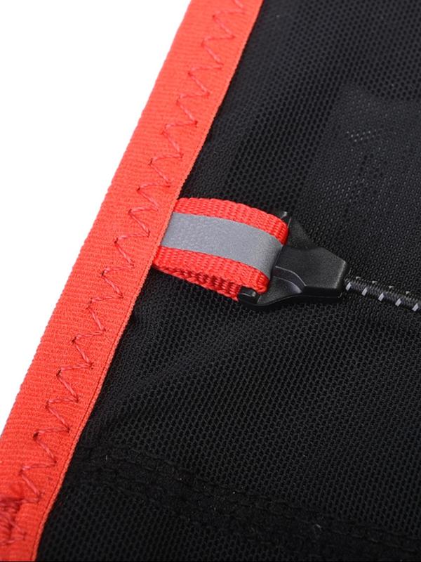Unisex Running Belt Bag with Soft Water Bottle, Contrast Binding Waist Belt Bag, Sports Belt Bag for Running Jogging Traveling Exercising 6