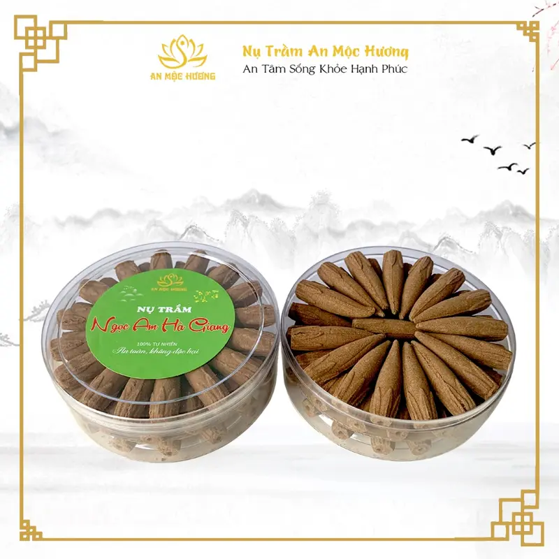 Nụ Trầm Ngọc Am Hà Giang 51 nụ, nụ trầm hương, ngọc am, nhang nụ, nhang thơm tự nhiên xông nhà 3