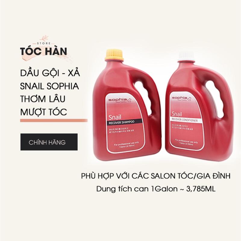 Cặp dầu gội xả snail thơm lâu mượt tóc sophia chính hãng
