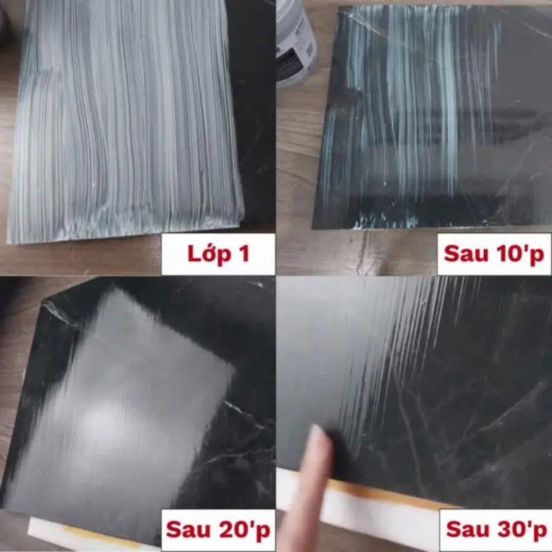 [1Kg] Sơn Chống thấm Trong Suốt Cao Cấp - SIRA AC (Tặng kèm chổi chét sơn) chong tham trongsuot nền gạch sơn  nền nhà tắm sơn  trong suốt 7