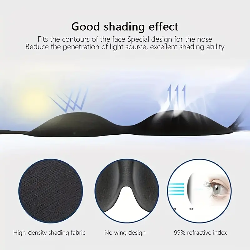 Mặt Nạ Mắt Ngủ, Thiết Kế 3D, Dành Cho Phụ Nữ Và Nam Giới, Mặt Nạ Ngủ Hình Máy Bay, Dụng Cụ Làm Đẹp Thư Giãn Mắt, Mềm Mại Và Thoải Mái, Đồ Dùng Cần Thiết Khi Đi Du Lịch, 1 Cái 6