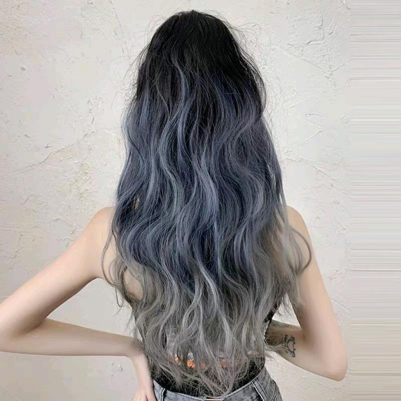Ngoặm tóc giả omber đen xanh sám GIÁ SỐC siêu phẩm hottrend 2022 Women Wig