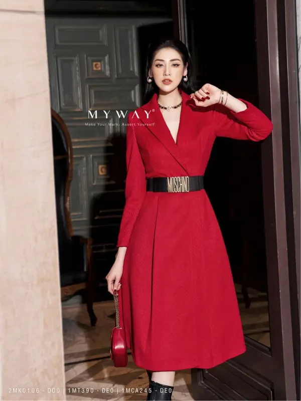 Áo Khoác Dạ Nữ Mùa Đông Dáng Dài MY WAY Sang Trọng 2MK0106 Women Jacket 6