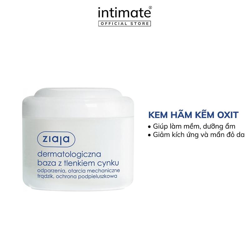  Kem Hăm Kẽm Ôxit ZIAJA Giúp Làm Mềm Dưỡng Ẩm Giảm Kích Ứng Và Mẩn Đỏ Da 80g 