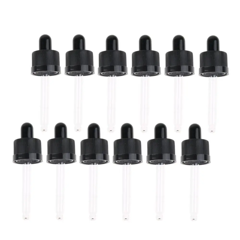 12 Liquid Dropper Pipette Tops for 15ml Essential Oil Bottle Vials