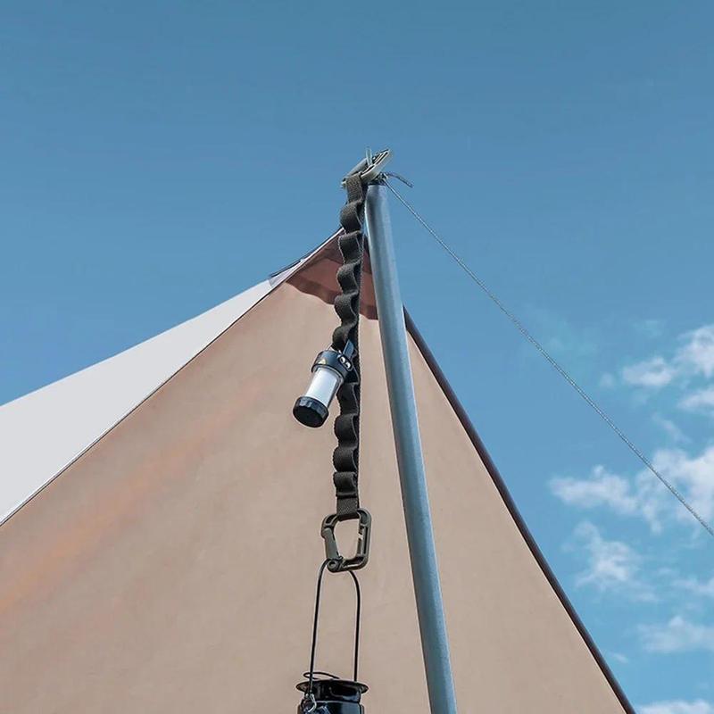 18 Ring Camping Hanging Rope Tent Canopy Cup Lamp Hanger Outdoor Clothes Line Strap Lanyard Travel Hiking Fishing Equipment 2