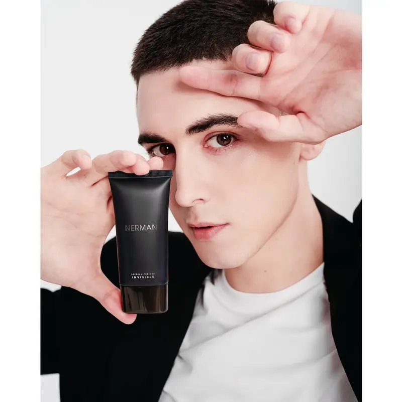Kem che khuyết điểm cho nam Nerman BB Cream Invisible 3in1 Chống nắng SPF 45+ , che khuyết điểm, dưỡng ẩm Nerman 50g với 2 loại Tone sáng và Tone tự nhiên 2