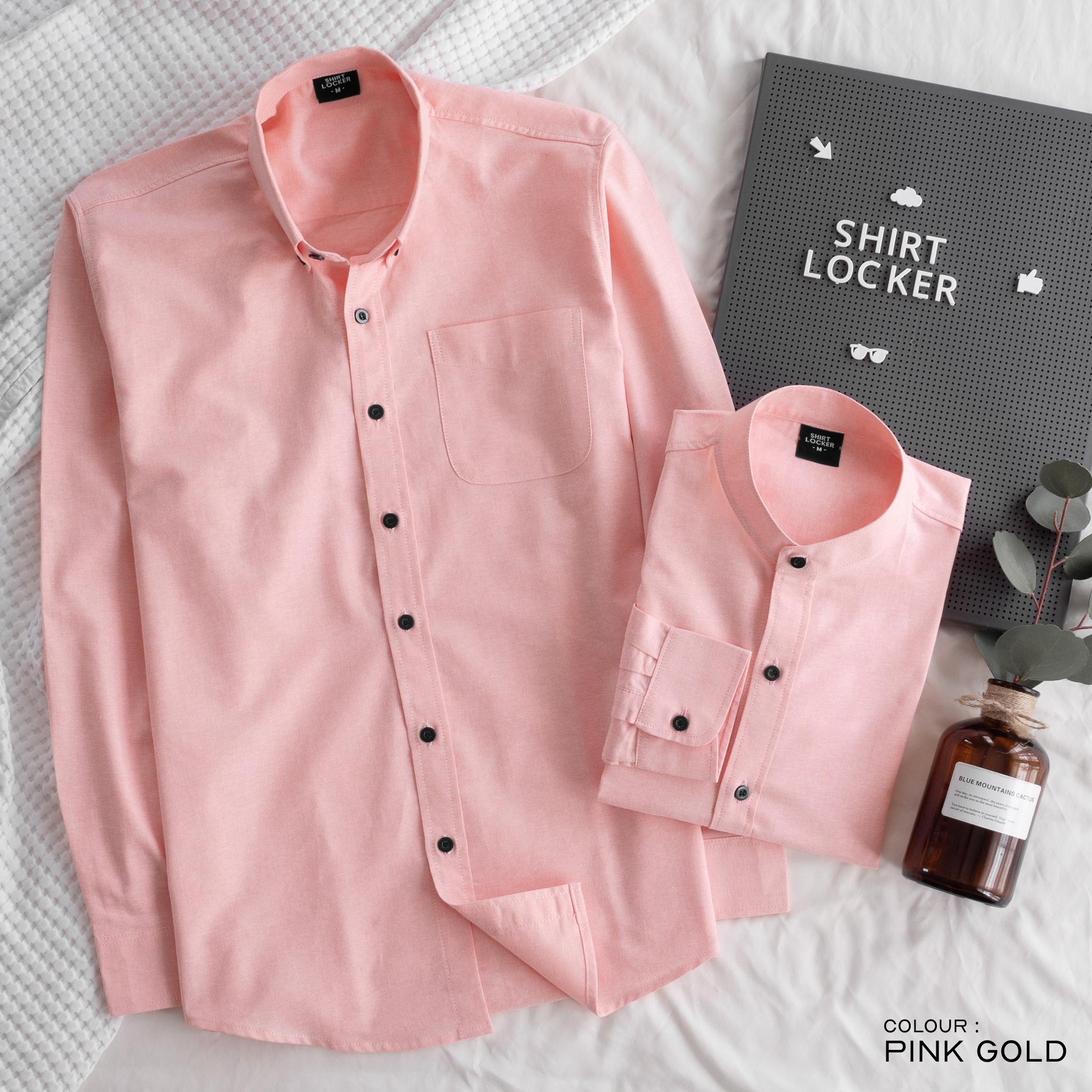 Shirt Locker เสื้อเชิ้ตแขนยาว คอจีน ทรงเข้ารูป กระชับพอดี ลำลอง ผู้ชาย Man Clothing