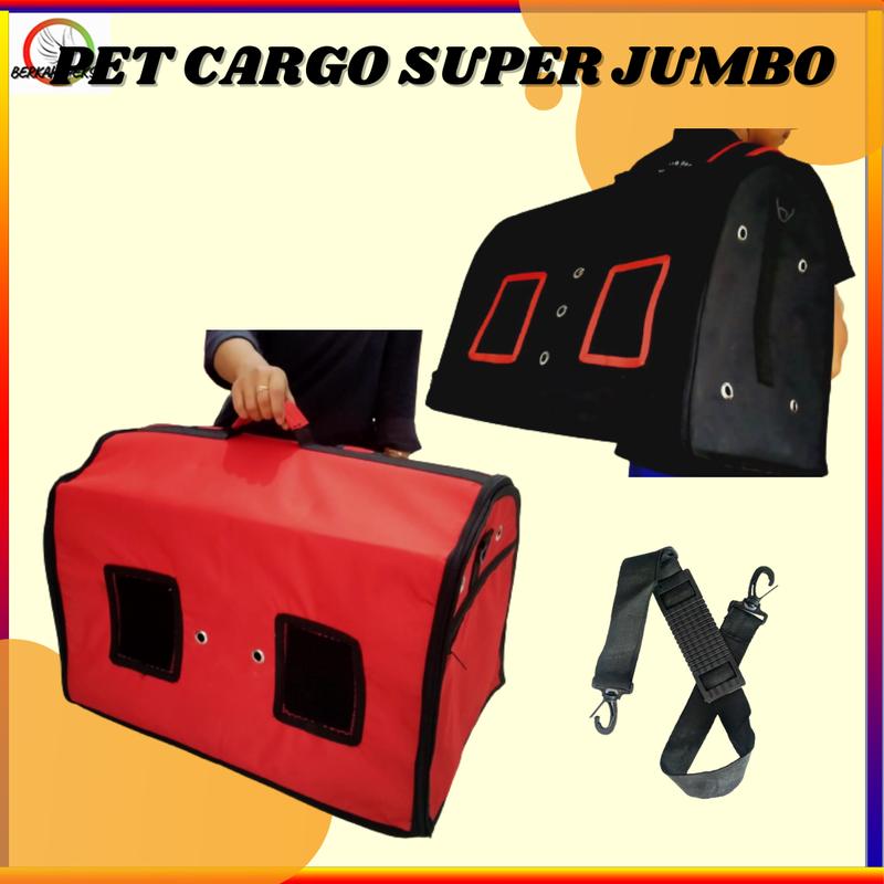 PET CARRIER SUPERJUMBO TAS KUCING ANJING BAG PET 3IN1 KOKOH DAN KUAT WATERPROOF 5