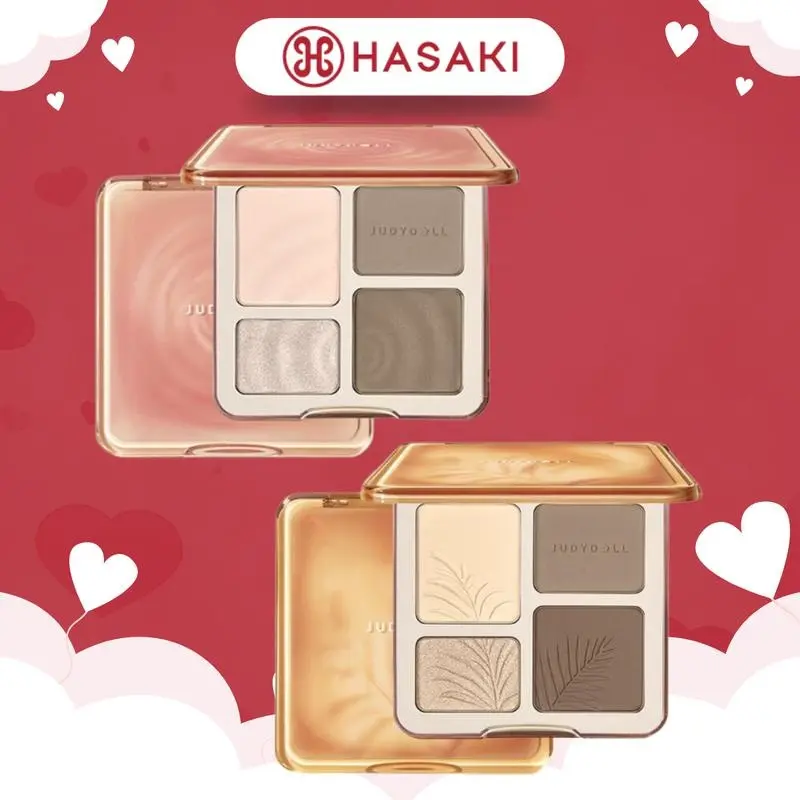 [NEW VERSION] [Phiên bản Nâng cấp] [KOL] JUDYDOLL Bảng phấn tạo khối bắt sáng 4 màu Highlight Contour Palette Mềm mịn Tự nhiên Lâu trôi 9g