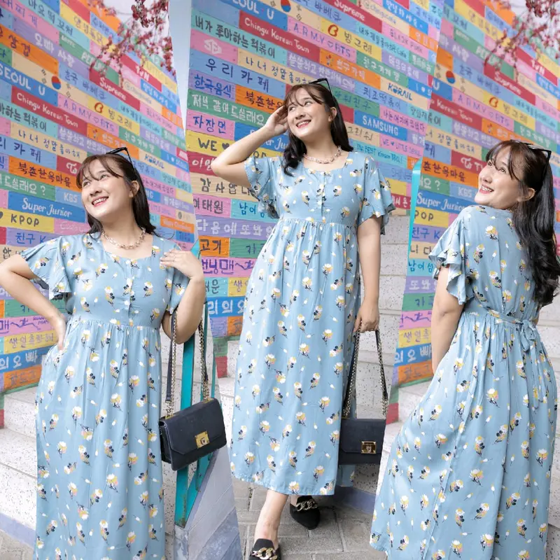 Mesya Dress LD 120 standar & LD 140 jumbo / Daster Busui Rayon 1