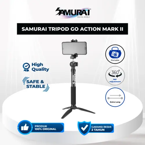 Holder Tripod Kamera Samurai Go Action Mark II Tripod Handphone
