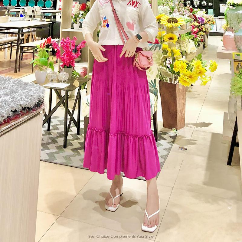Part 2 I Rok Ruffle Clara I DL 03 I Rok Wanita Anti Nerawang - Shop ...