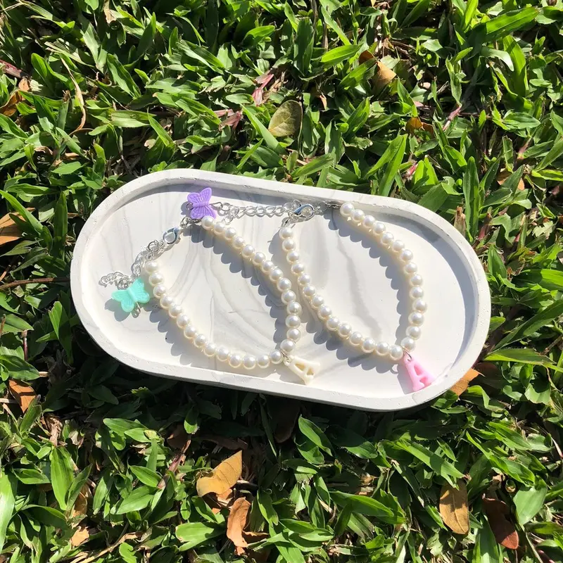 Gelang mutiara custom nama 0