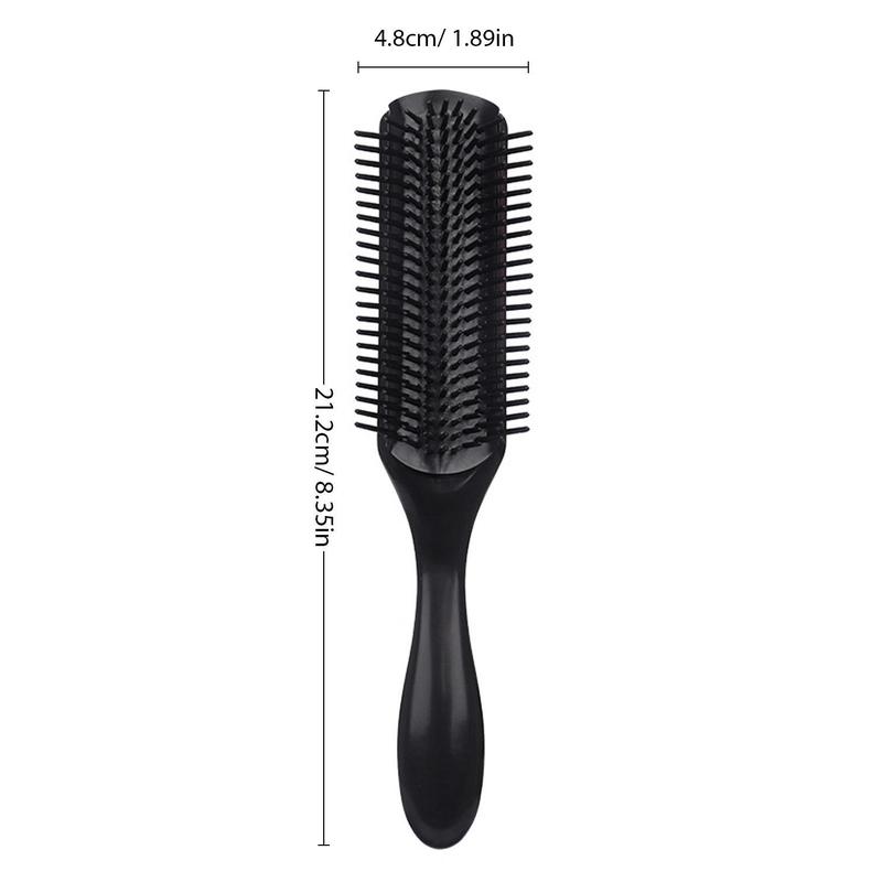 Detachable Design Hair Brush, Nine Row Comb Teeth Hair Comb, Massage Comb, Heatless Special Hair Styling & Haircare Comb for Women & Men Hair Care 1