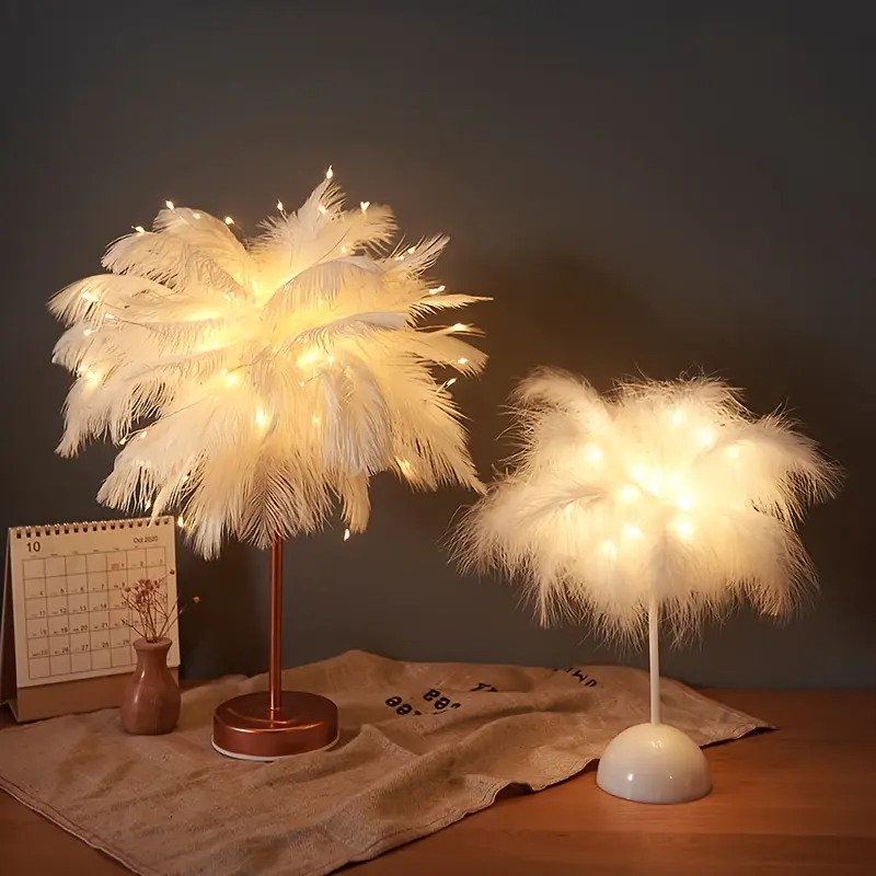 Lampu Hiasan, Lampu Hari Jadi Romantik, Lampu Bulu, Lampu Malam Meja Makan, Untuk Hiasan Rumah, Ruang Tamu, Halloween, Krismas, Hiasan Perkahwinan, Aksesori Meja, Untuk Bilik Tidur Home Lighting Lights