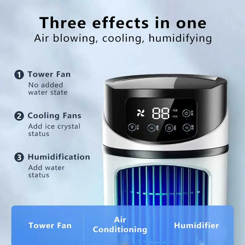 Kipas Angin AC Pakai Air Cooler Pendingin Ruangan Mini Air