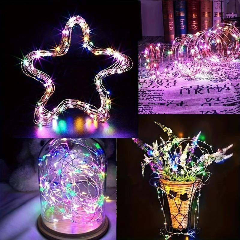 Product Introduction of Solar-Powered LED Outdoor String Lights, 10.06meter 100 Leds, Starry Fairy Lights for Wedding And Various Scenes, Touch Control, Blinking Feature, Removable Photovoltaic Module, Nickel Battery, No Remote - Solar Charged Garden & Landscape Decoration Light 4