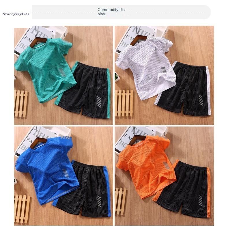 Product Introduction of Korean-Style Quick-Drying Sports T-Shirts for Kids 80-170cm - Short Sleeve, Lightweight & Breathable 4