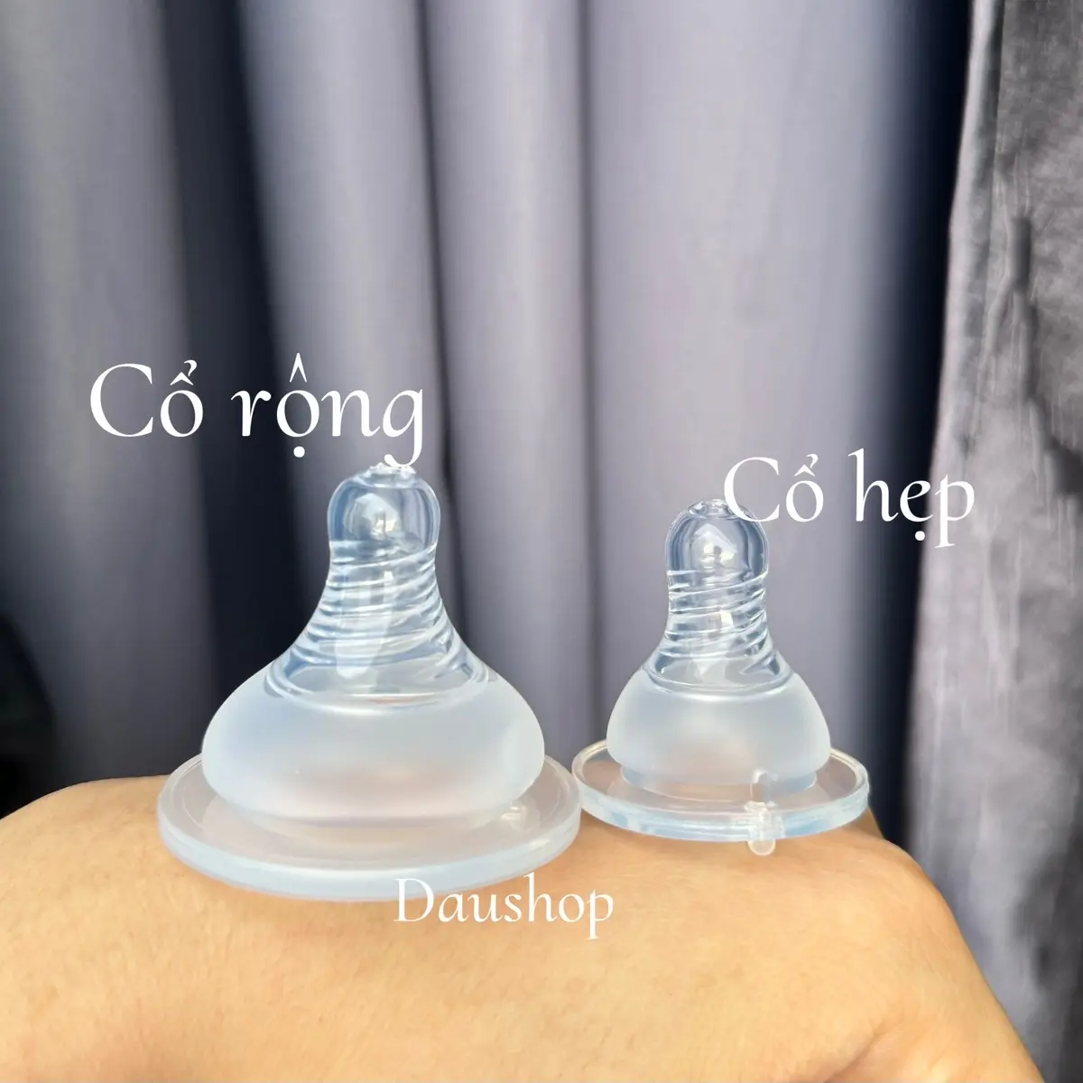 Phụ kiện bình sữa - Núm ti silicon thay thế bình sữa cổ rộng/hẹp (B01)