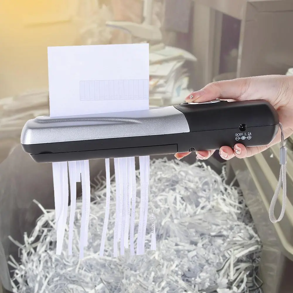New Paper Documents Cutting Tool Shredders Office Home Cutting Machine Handheld USB Shredder Paper Shredders Mini Hand Shredder
