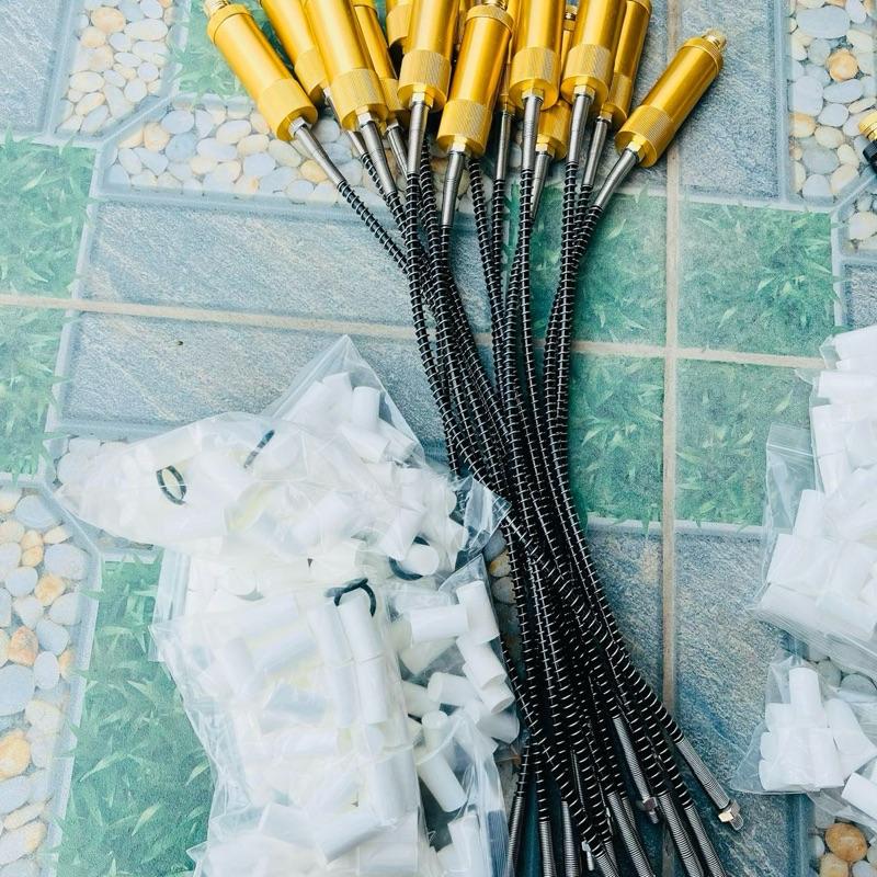 Dây bơm cao áp đầu lọc ẩm to vàng tặng kèm bông lọc - Model XYZ mini máy máy bơm cao áp máy bơm cao áp