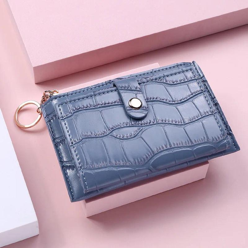 Product Introduction of Mini Small Money Bag Card Holder Wallet Mini Multi Card Slots Card Bag Women Short Wallet New Fashion Keychain Zipper Coin Purse 21