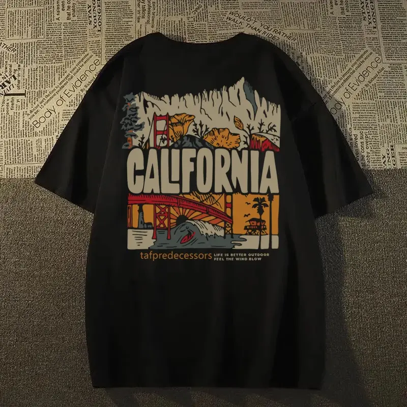 T-shirt Keren Baju Kaos Wanita Dewasa Hitam Oversize Lengan Pendek vintage Render Print Pasangan Keren C199 Distro Katun 1