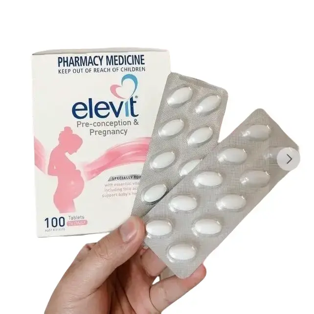 (date 2026) Vitamin tổng hợp elevit bầu 100 viên ( Elevit bầu )