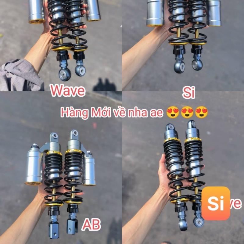 Phuộc Nitron mẫu Dna bình dầu cho xe Ab, Wave,Sirius ,... Bảo hành 6 tháng