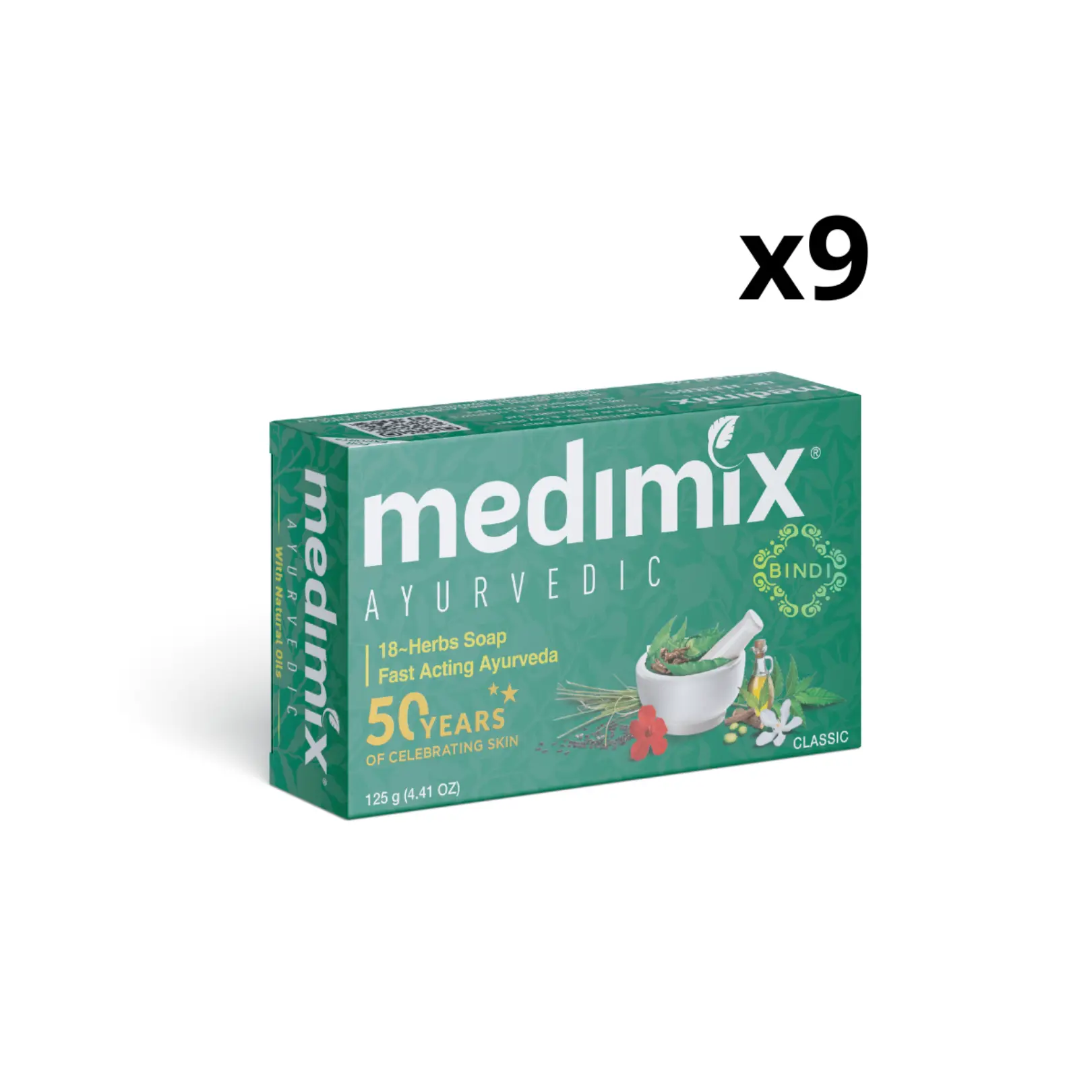 Set 9 xà phòng Medimix 18 loại thảo dược 125g/bánh Tặng 1 xà phòng 125g Dưỡng Body