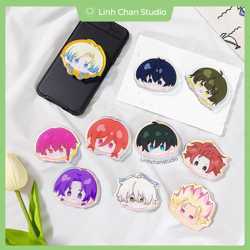 Giá đỡ điện thoại Griptok Popsocket Blue Lock | Linhchanstudio x Artist Lee Tỏa