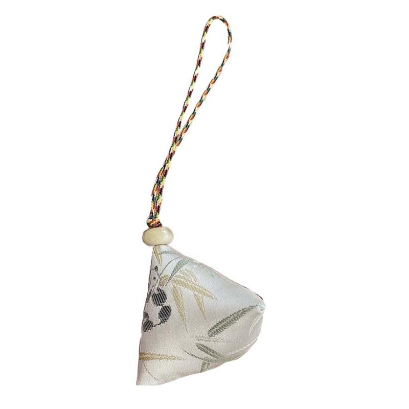 Product Introduction of Key Ring Cotton Embroidered Zongzi Pendant Linen Polyester Loong Boat Festival Gift Tang Dynasty Flower Hanfu Accessories Car Key 21