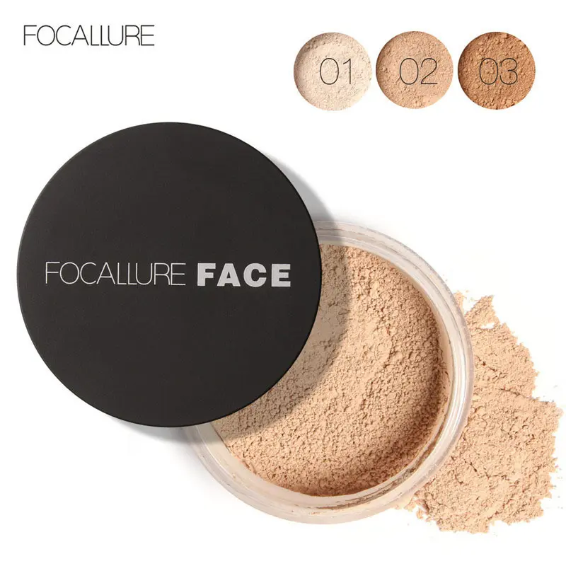 Focallure Oil Control Face Powder Natural Waterproof Loose Powder Skin Finish Powder 1PCS