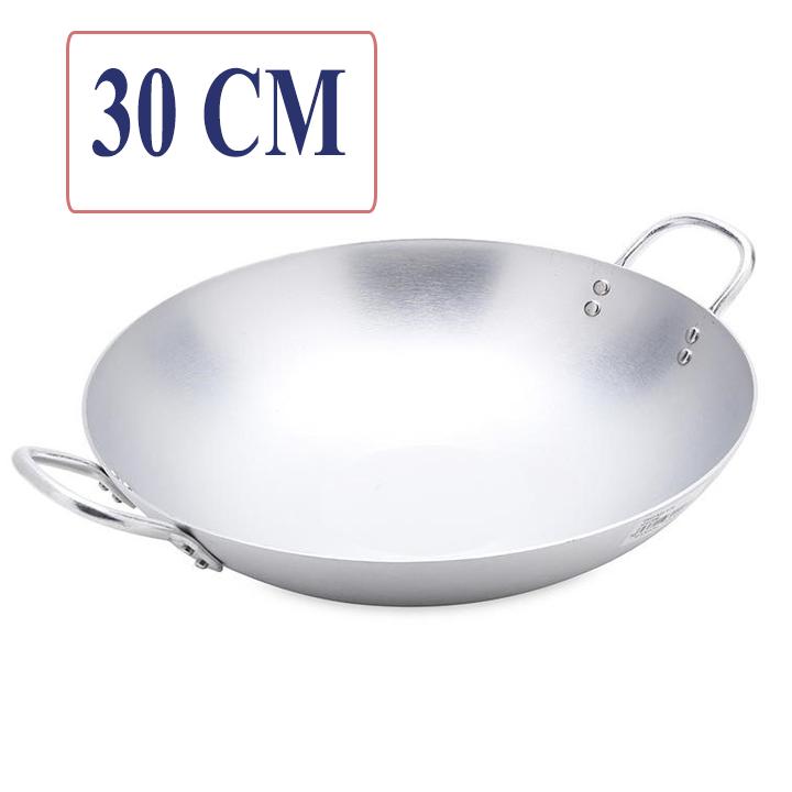 Chảo Nhôm 30 Cm Chiên Xào 2 quai Sâu Lòng cho mọi Gia đình