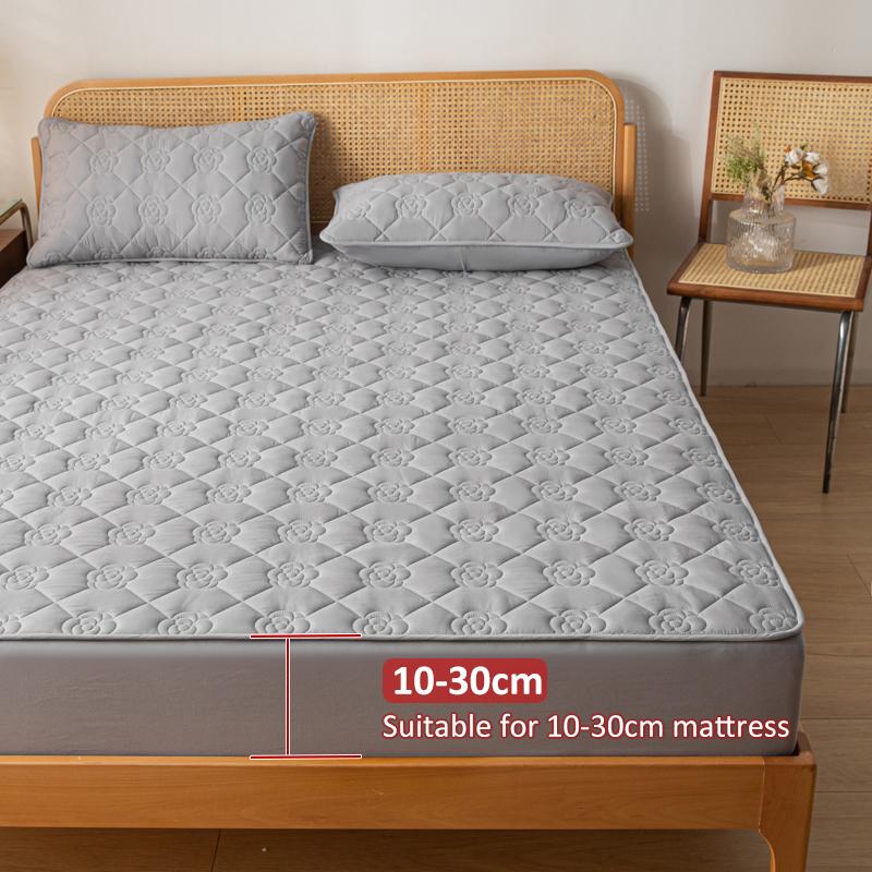 Product Introduction of Waterproof Jacquard Mattress Cover Pad Protector Breathable Durable Fitted Sheet Latex Mat Double Thicken Bed Cover180/220x200cm 10
