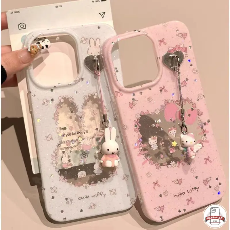 Vỏ Cặp Đôi Trong Suốt Hello Kitty Miffy Redmi 12C 14C 9 A3 13C 13 10 12 9C 10A 10C A1 9A Note 13 12 11 8 9 10 Pro Max