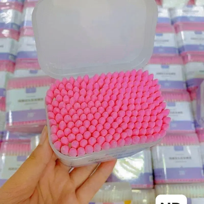 HỘP 200CÂY TĂM BÔNG 2 ĐẦU Trang Điểm Cosmetic Nữ 3