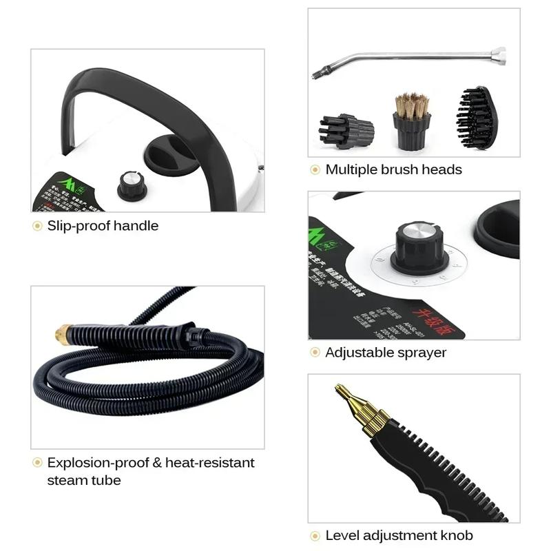 Product Introduction of Singapore Send 3500w Steam Clean Steamer Cleaner Machine For Mattress Sofa High Pressure Handheld High Temperature Steaming Washer 7
