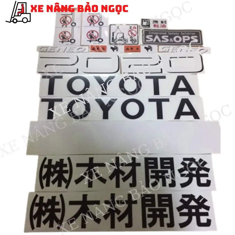 Tem, nhãn dán xe nâng các loại 2